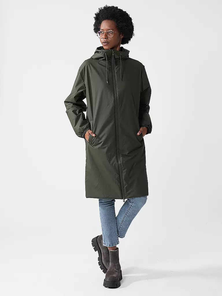 RAINS | Regenjacke LOHJA | dunkelgrün