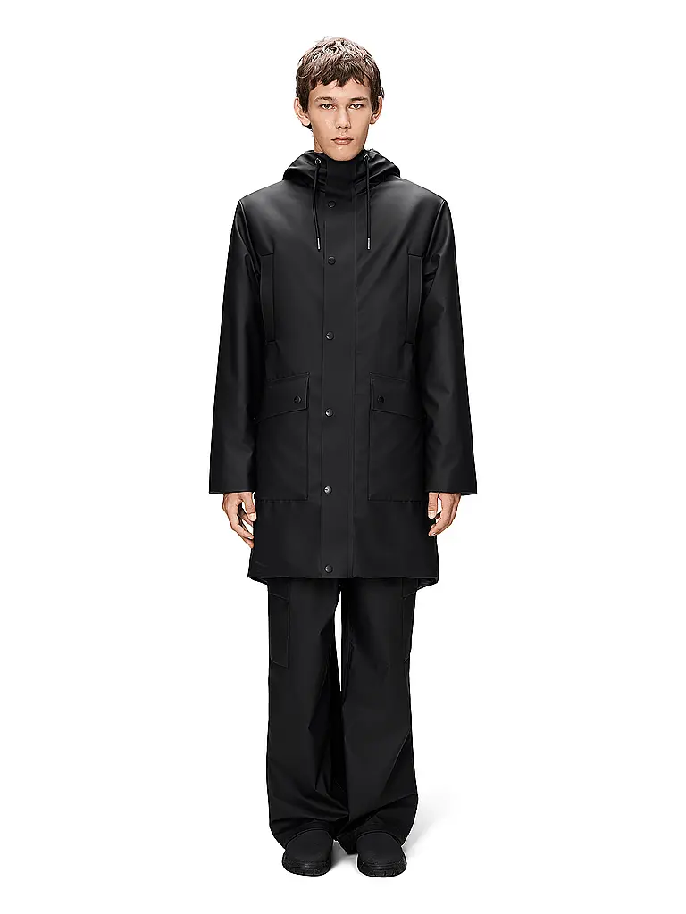 RAINS | Regenjacke NOME LONG | schwarz
