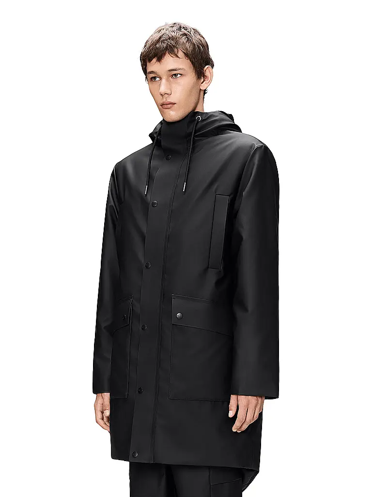RAINS | Regenjacke NOME LONG | schwarz