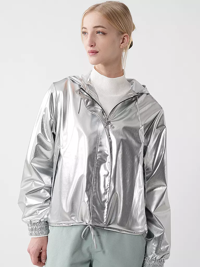 RAINS | Regenjacke STRING W JACKET | silber