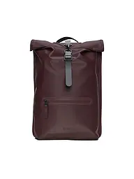 RAINS | Rucksack ROLLTOP W3 | dunkelrot