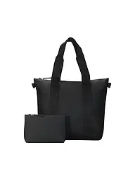 RAINS | Set 2-2teilig Henkeltasche und Kosmetiktasche  | Schwarz