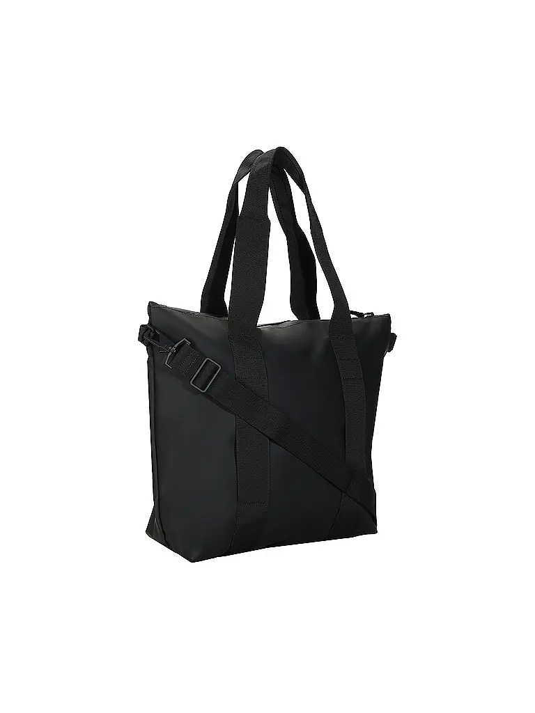 RAINS | Set 2-2teilig Henkeltasche und Kosmetiktasche  | Schwarz