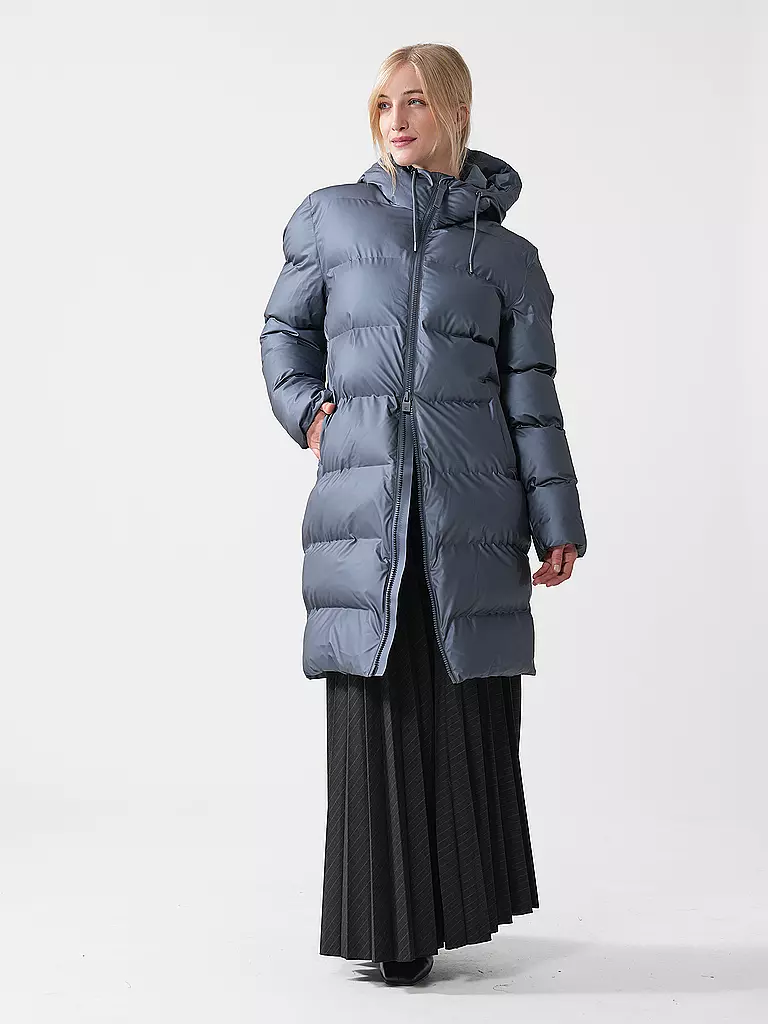 RAINS | Steppmantel ALTA LONGER PUFFER JACKET | grau