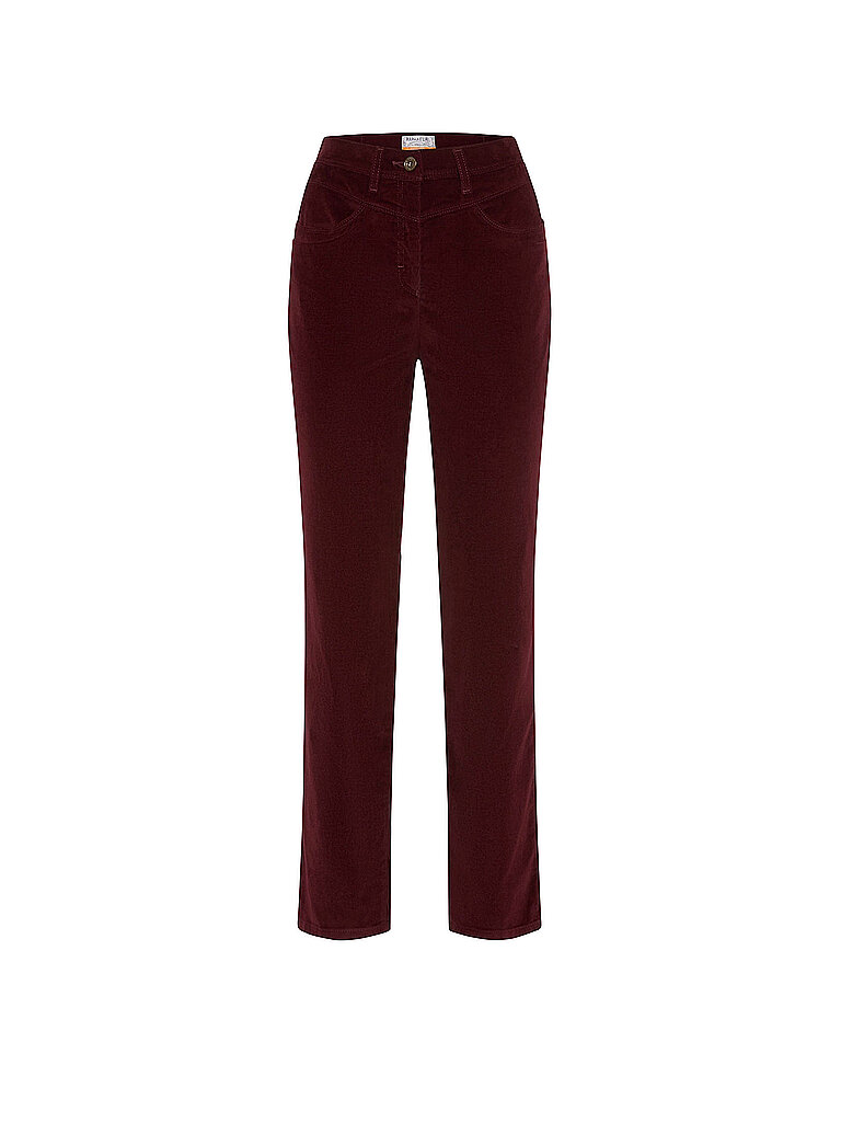 RAPHAELA BY BRAX Cordhose LAURA NEW dunkelrot | 36 (kurz)