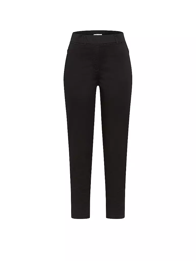 RAPHAELA BY BRAX | Hose Super Slim Fit 6/8 LAVINA ZIP | schwarz