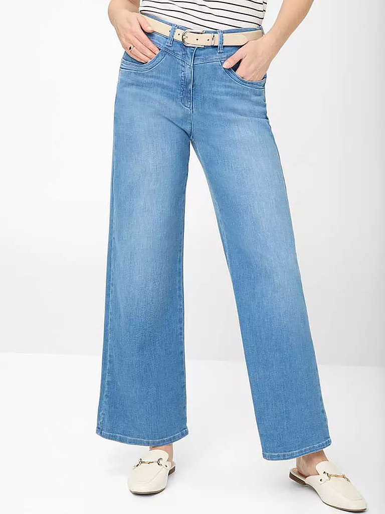RAPHAELA BY BRAX | Jeans Wide Leg LAURA | dunkelblau
