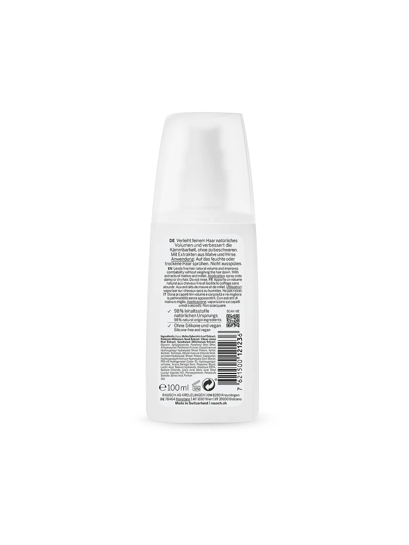 RAUSCH | Volumen-Spray mit Malve 100ml | keine Farbe