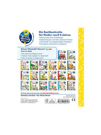 RAVENSBURGER | Buch - Wieso Weshalb Warum Junior - Tiere im Wald, Patrizia Mennen