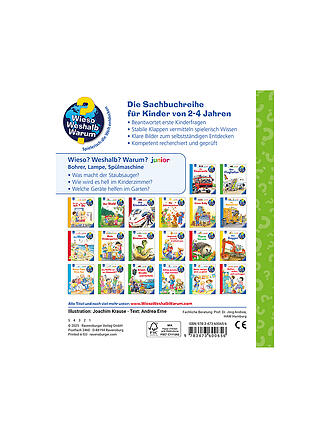 RAVENSBURGER | Buch - Wieso Weshalb Warum Junior - Bohrer, Lampe, Spülmaschine, Andrea Erne