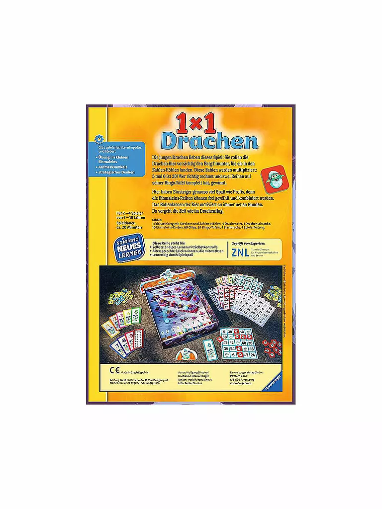 RAVENSBURGER | 1x1 Drachen | keine Farbe