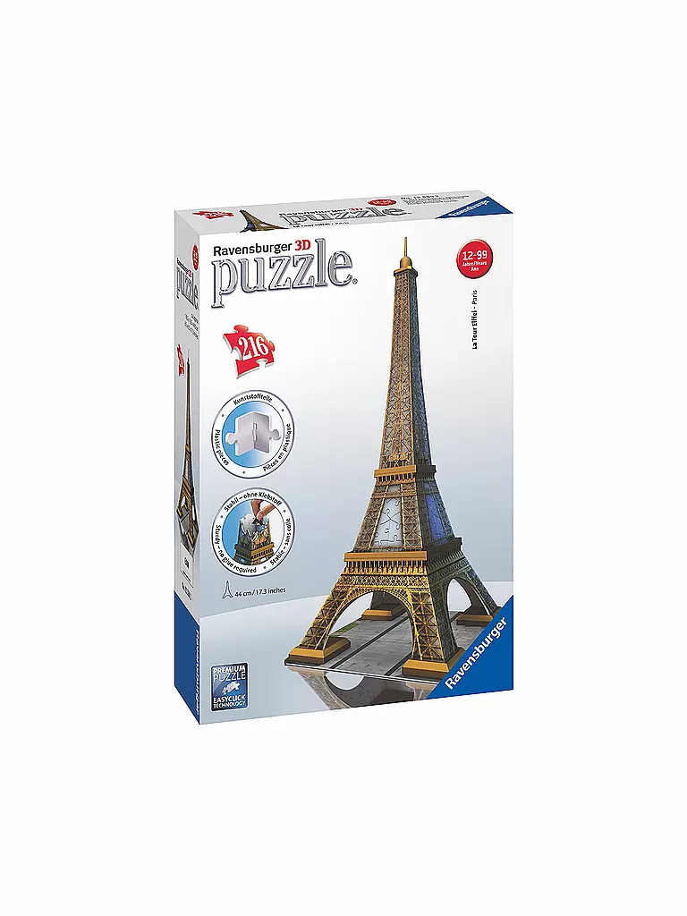 RAVENSBURGER | 3D Puzzle - Eifelturm 216-teilig  | keine Farbe