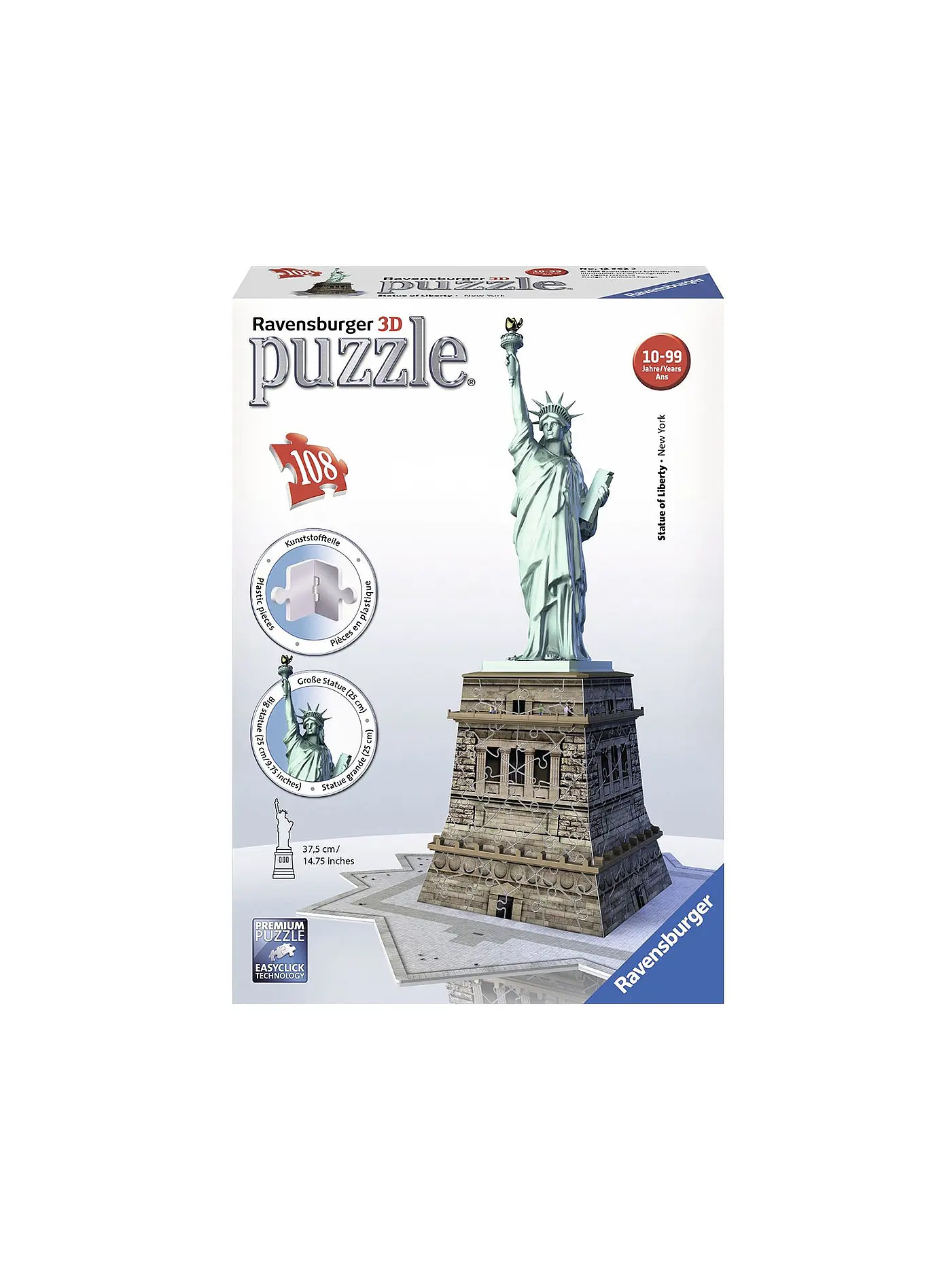 RAVENSBURGER | 3D Puzzle - Freiheitsstatue  | transparent