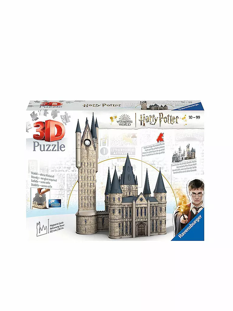 RAVENSBURGER | 3D Puzzle - Harry Potter Hogwarts Schloss - Astronom 540 Teile | keine Farbe