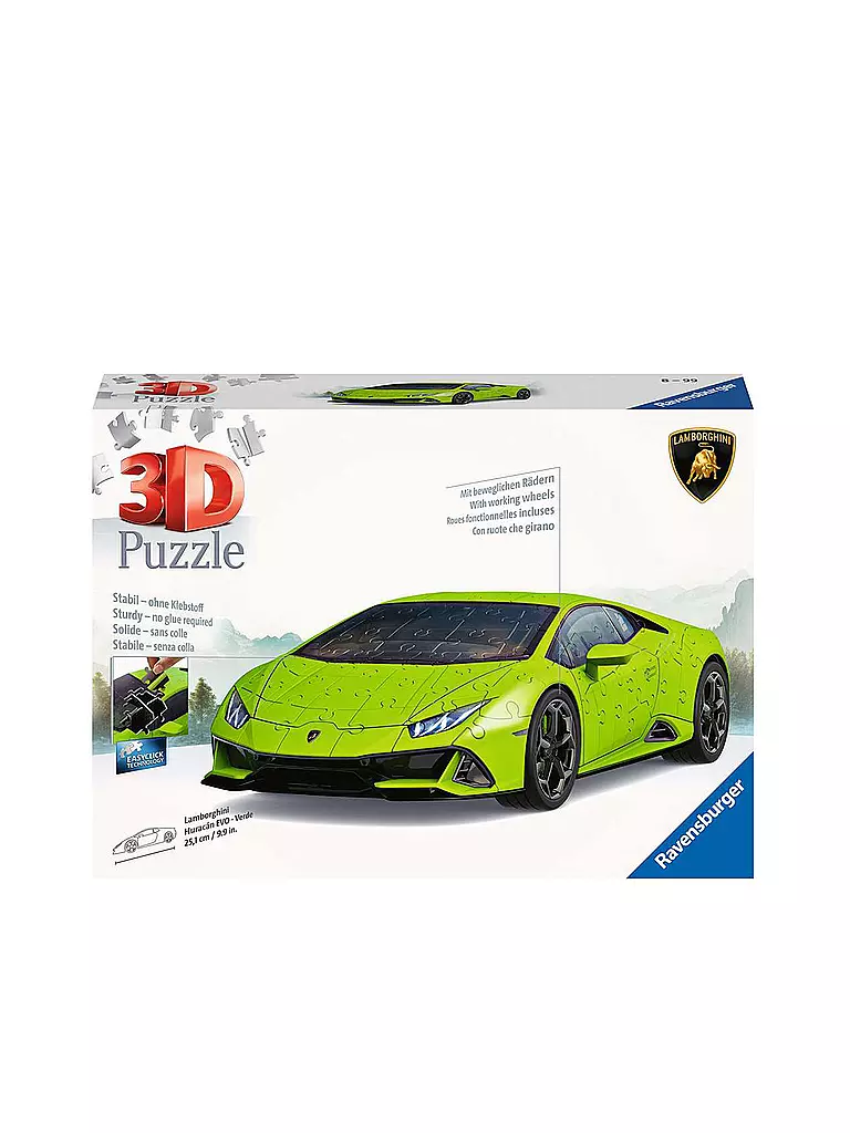 RAVENSBURGER | 3D Puzzle - Lamborghini Huracán EVO - Verde | keine Farbe