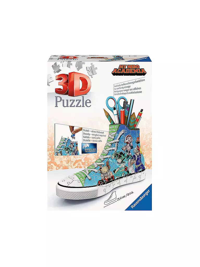 RAVENSBURGER | 3D Puzzle - Sneaker My Hero Academia 108 Teile  | keine Farbe