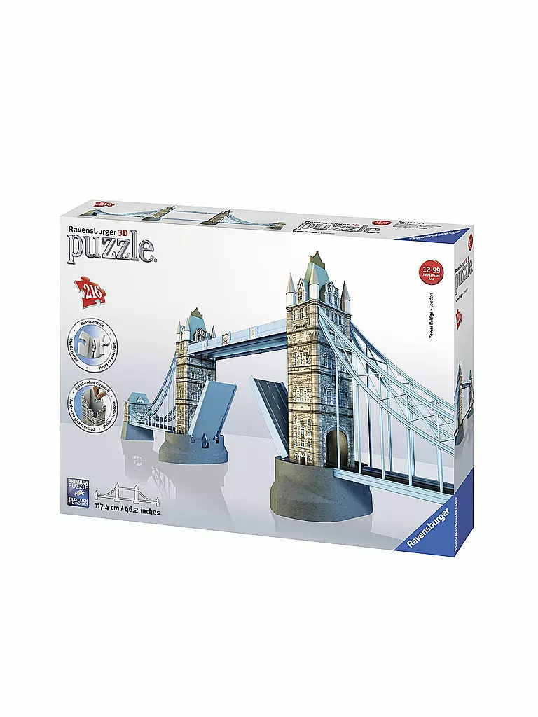 RAVENSBURGER | 3D Puzzle - Tower Bridge London 216 Teile  | keine Farbe