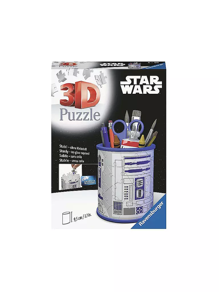 RAVENSBURGER | 3D Puzzle - Utensilo Star Wars R2D2 54 Teile  | keine Farbe