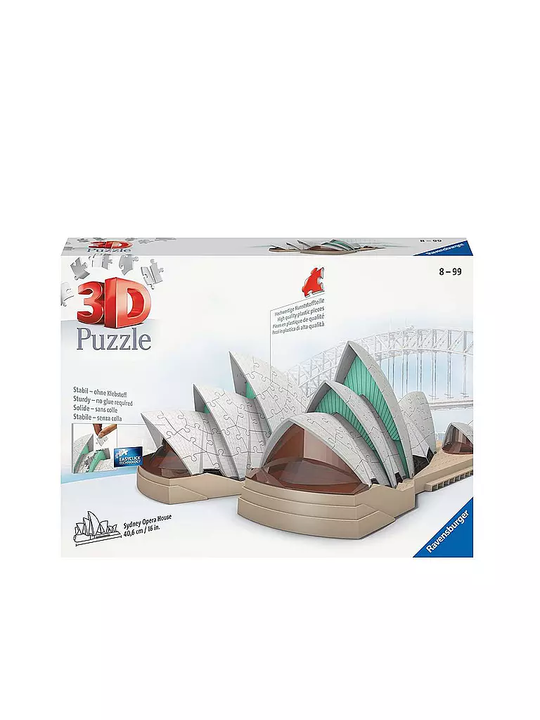 RAVENSBURGER | 3D Puzzle 11243 - Sydney Opera House - 216 Teile | keine Farbe