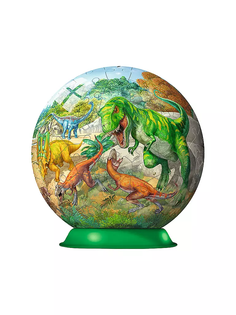 RAVENSBURGER | 3D Puzzle-Ball "Dinosaurier" 108 Teile | transparent