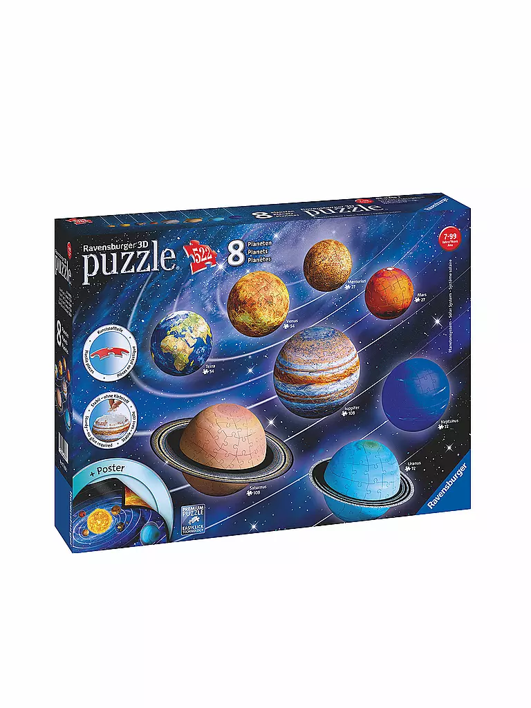 RAVENSBURGER | 3D Puzzleball - Planetensystem | keine Farbe