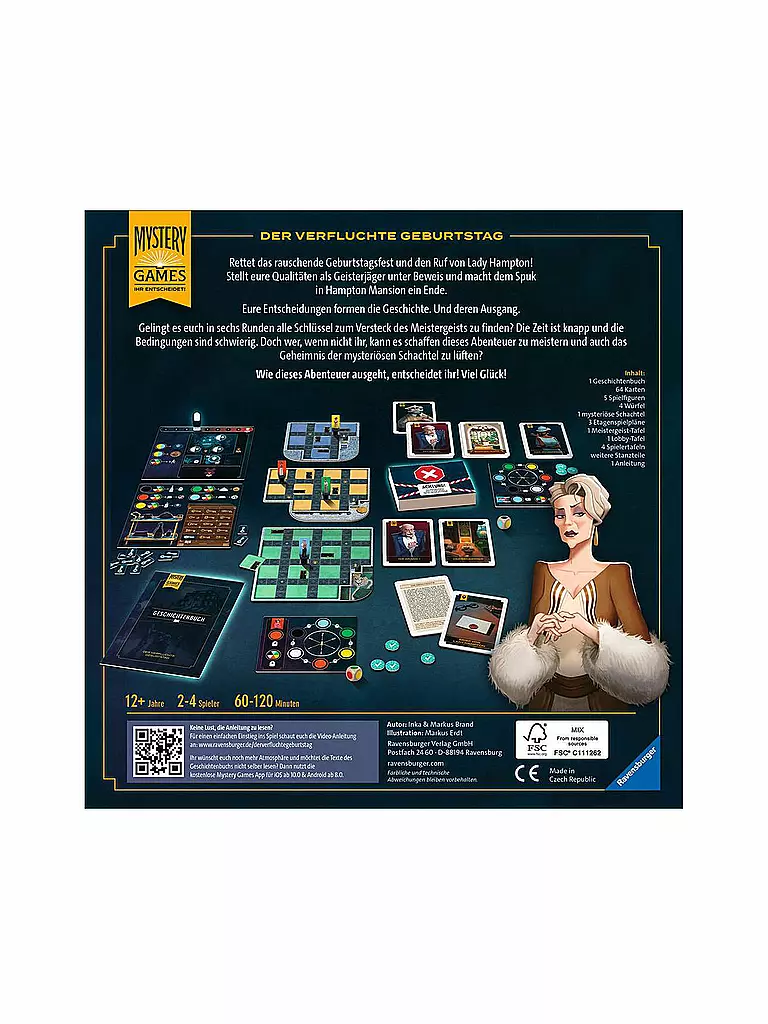 RAVENSBURGER | Brettspiel - Mystery Games: Der verfluchte Geburtstag | keine Farbe