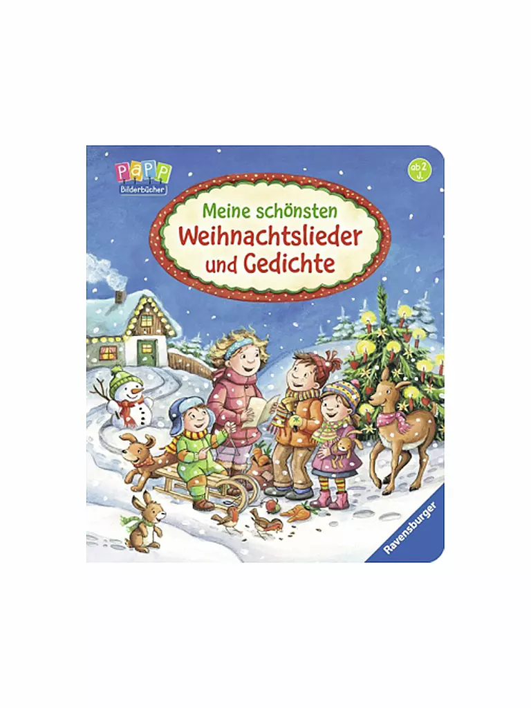 RAVENSBURGER | Buch -   Meine schönsten Weihnachtslieder und Gedichte (Pappbilderbuch) | transparent
