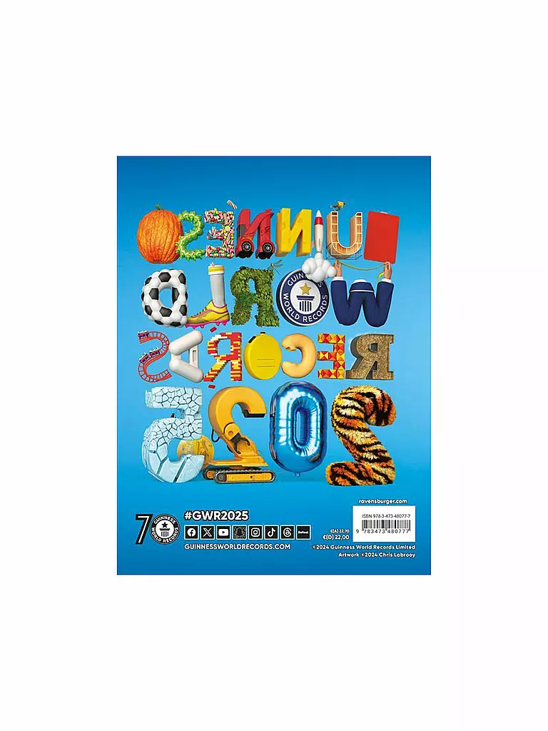 RAVENSBURGER | Buch - Guinness World Records 2025: Deutschsprachige Ausgabe  | keine Farbe
