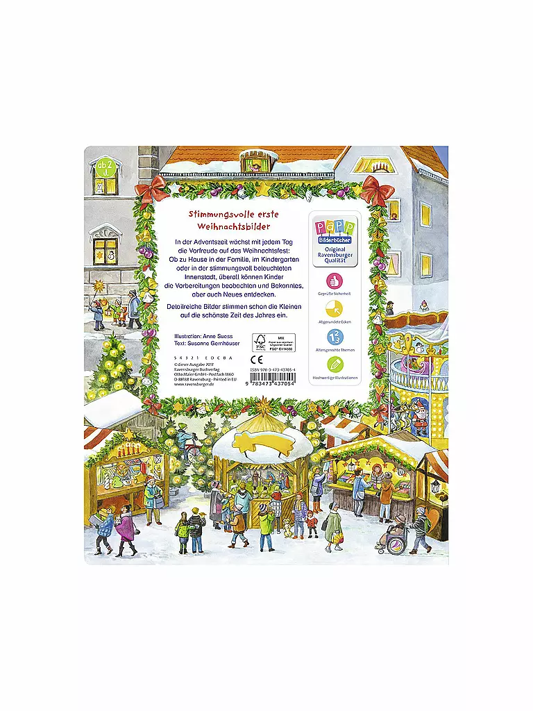 RAVENSBURGER | Buch - Mein großes Sachen suchen - Frohe Weihnachten (Pappbilderbuch) | transparent