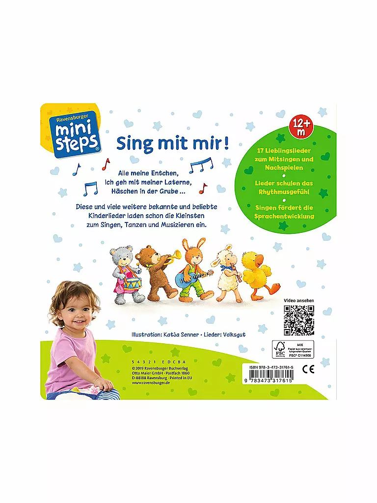 RAVENSBURGER | Buch - Sing mit mir - Meine allerersten Kinderlieder | keine Farbe