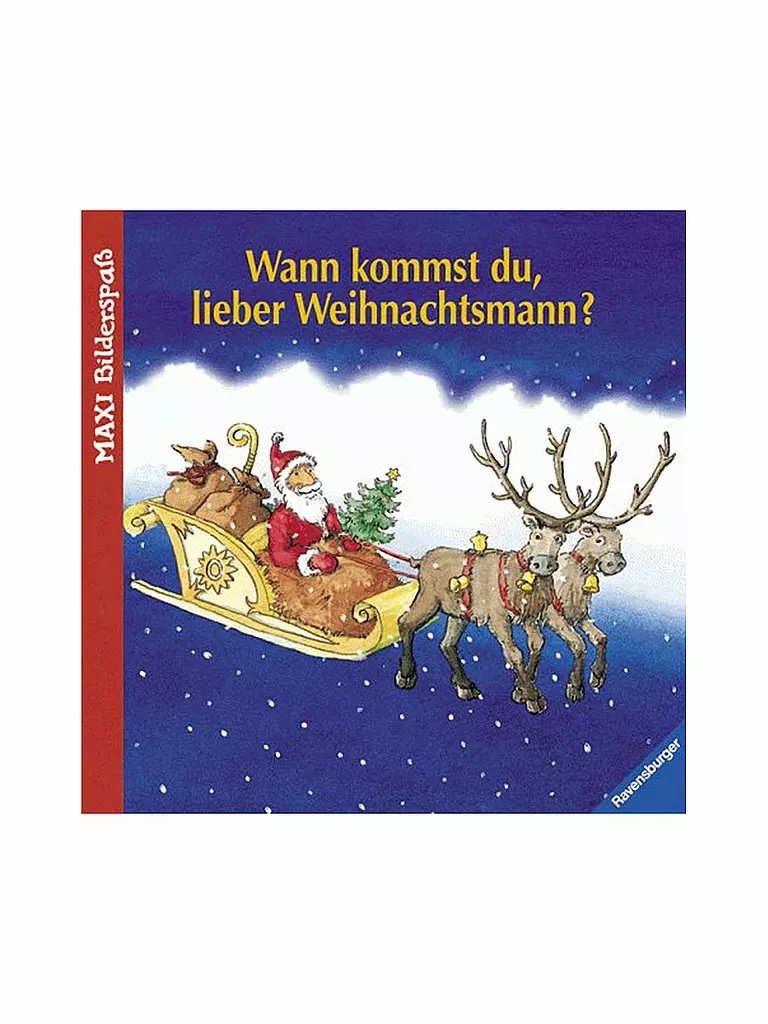 RAVENSBURGER | Buch - Wann kommst du lieber Weihnachtsmann? | transparent