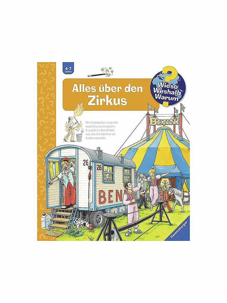 RAVENSBURGER | Buch - Wieso Weshalb Warum - Alles über den Zirkus (44) | keine Farbe