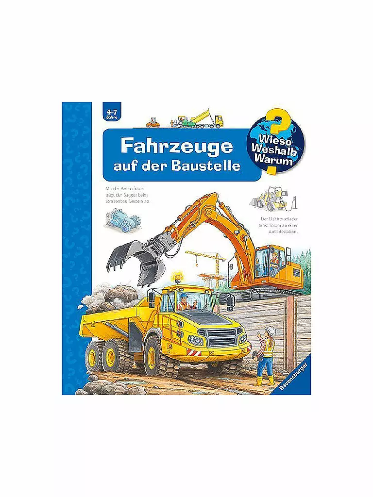 RAVENSBURGER | Buch - Wieso Weshalb Warum - Fahrzeuge auf der Baustelle | keine Farbe
