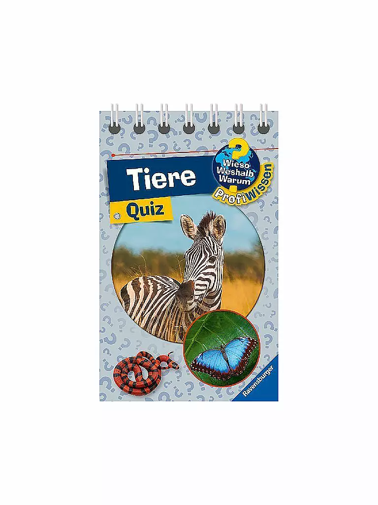 RAVENSBURGER | Buch - Wieso Weshalb Warum - Tiere Quiz | keine Farbe