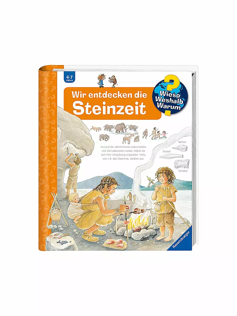 RAVENSBURGER | Buch - Wieso Weshalb Warum - Wir entdecken die Steinzeit (37) | transparent