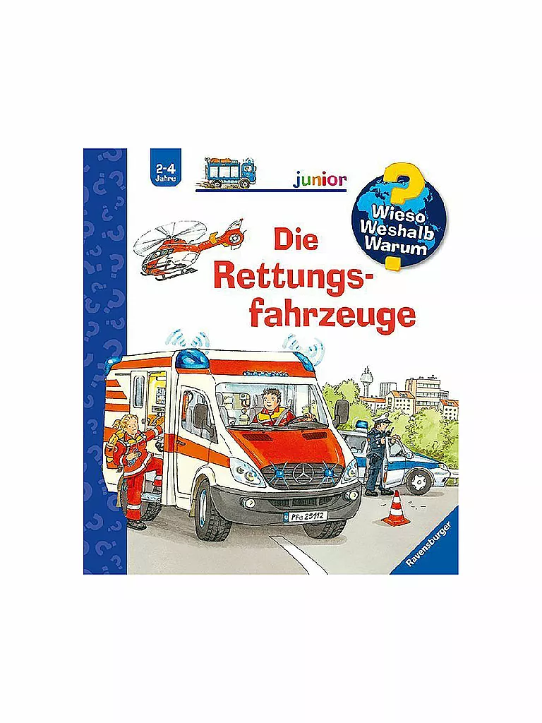 RAVENSBURGER | Buch - Wieso Weshalb Warum junior - Die Rettungsfahrzeuge Band 23 | keine Farbe