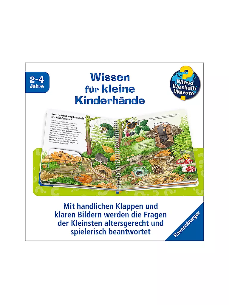 RAVENSBURGER | Buch - Wieso Weshalb Warum Junior - Tiere im Wald, Patrizia Mennen | keine Farbe