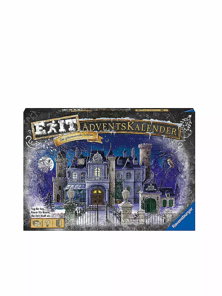 RAVENSBURGER | EXIT Adventskalender - Das geheimnisvolle Schloss | transparent