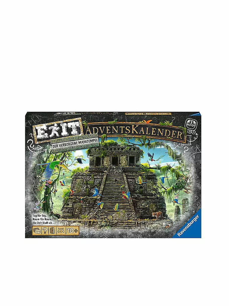 RAVENSBURGER | EXIT Adventskalender - Der verborgene Mayatempel - 24 Rätsel | keine Farbe