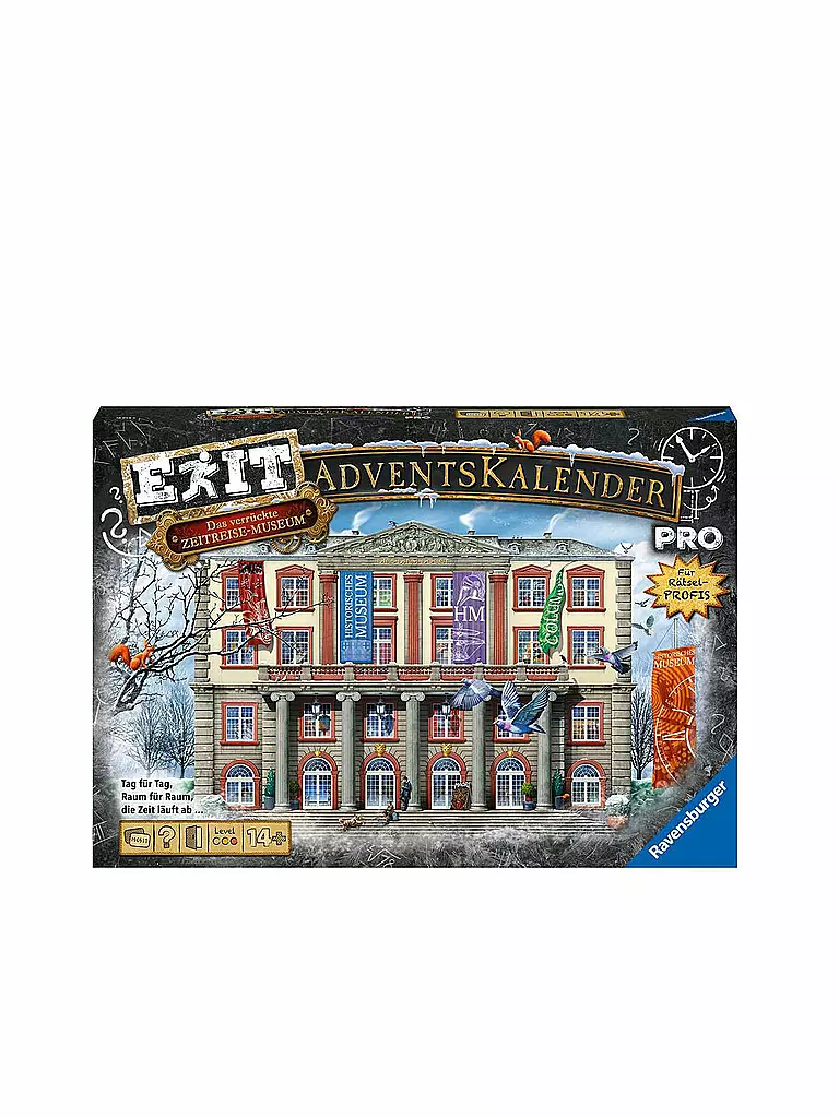 RAVENSBURGER EXIT Adventskalender Pro Das verrückte Zeitreisemuseum keine Farbe