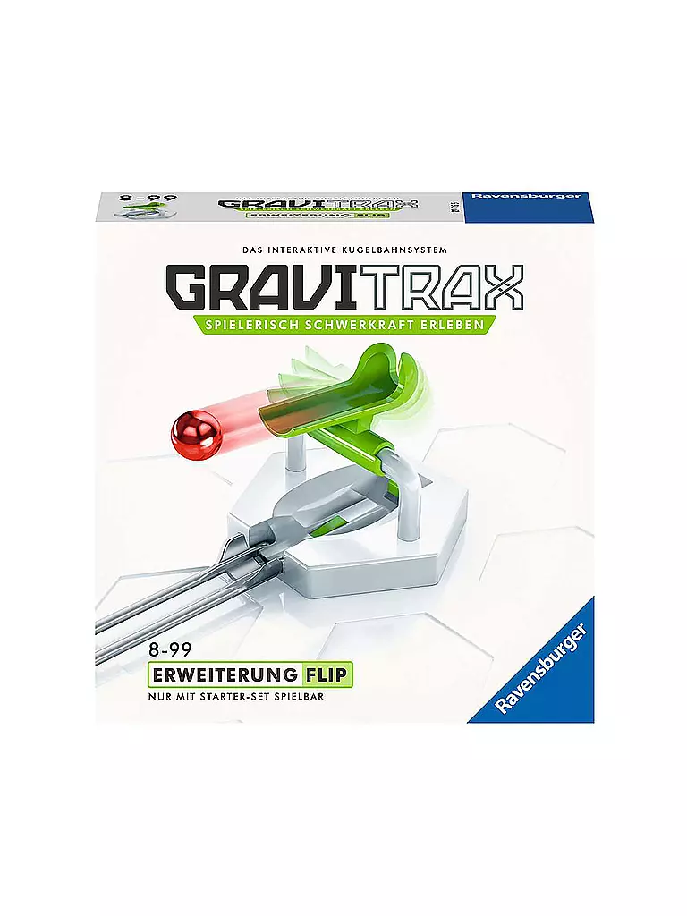 RAVENSBURGER | GraviTrax Kugelbahn - Erweiterung Action-Stein Flip 27616 | transparent