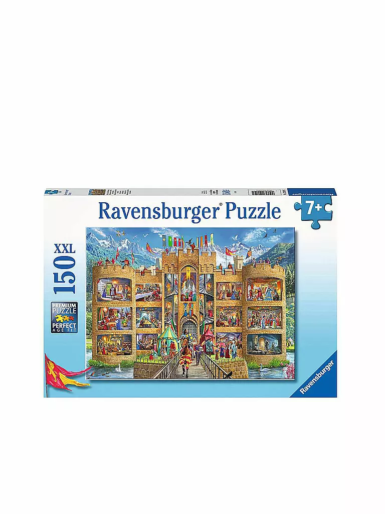 RAVENSBURGER | Kinderpuzzle - Blick in die Ritterburg 150 Teile | keine Farbe