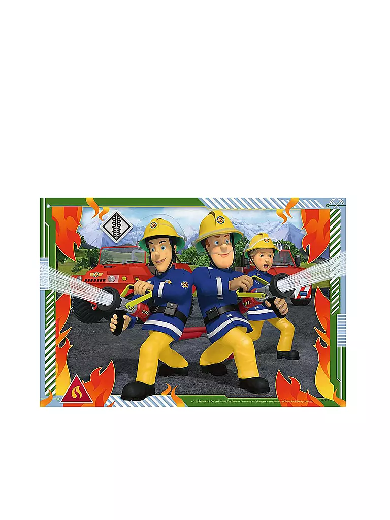 RAVENSBURGER | Kinderpuzzle - Feuerwehrmann Sam - Sam und sein Team 2x12 Teile | keine Farbe