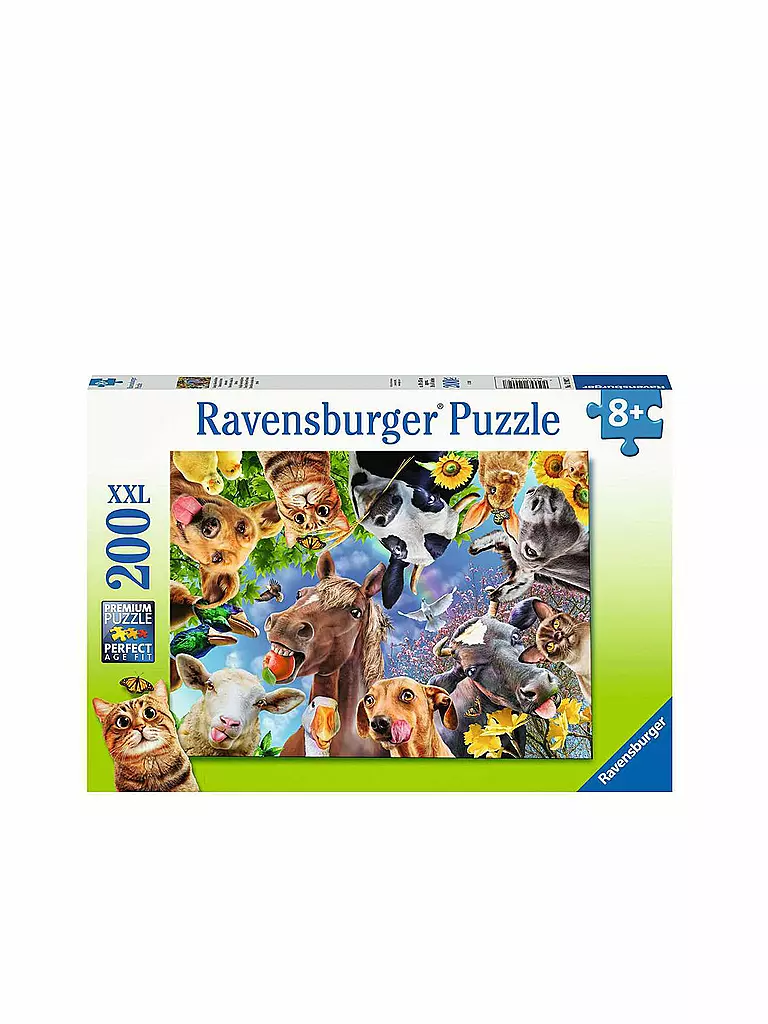 RAVENSBURGER | Kinderpuzzle - Lustige Bauernhoftiere 200 Teile | keine Farbe
