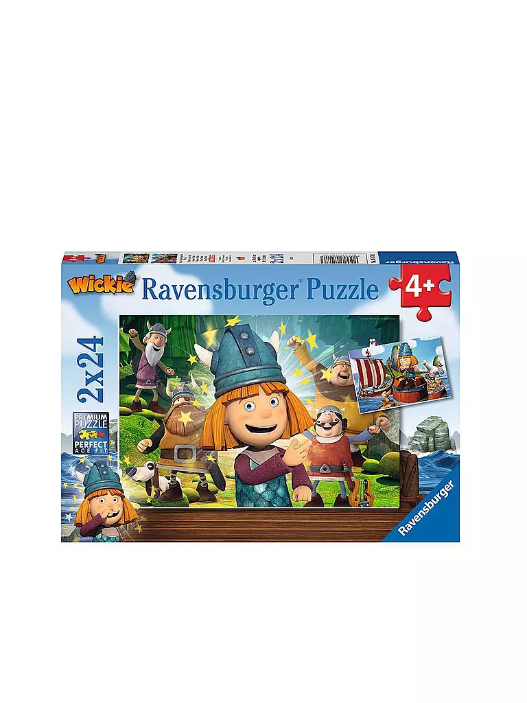 RAVENSBURGER | Kinderpuzzle - Unser kluges Köpfchen Wickie 2x24 Teile | keine Farbe