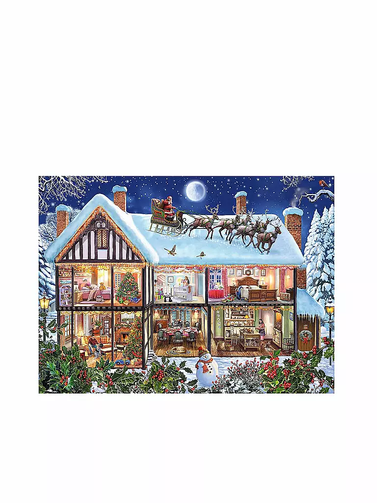 RAVENSBURGER | Kinderpuzzle 12996 - Weihnachten zu Hause 100 Teile XXL | keine Farbe