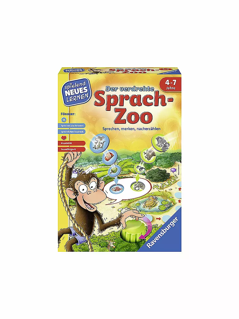 RAVENSBURGER | Lernspiel - Der Verdrehte Sprach-Zoo | keine Farbe