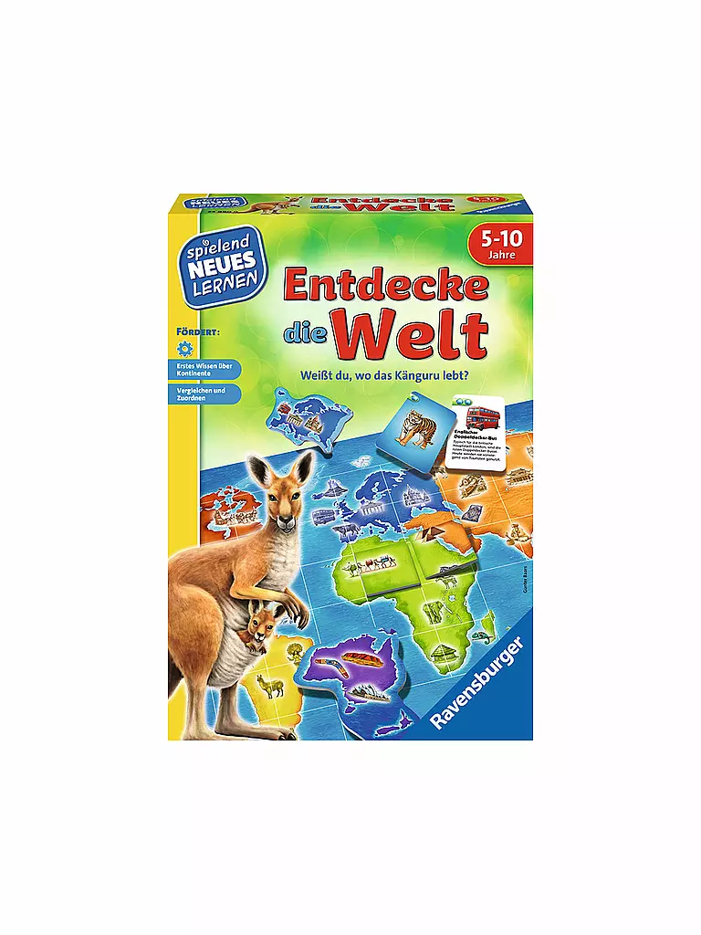 RAVENSBURGER | Lernspiel - Entdecke die Welt | keine Farbe