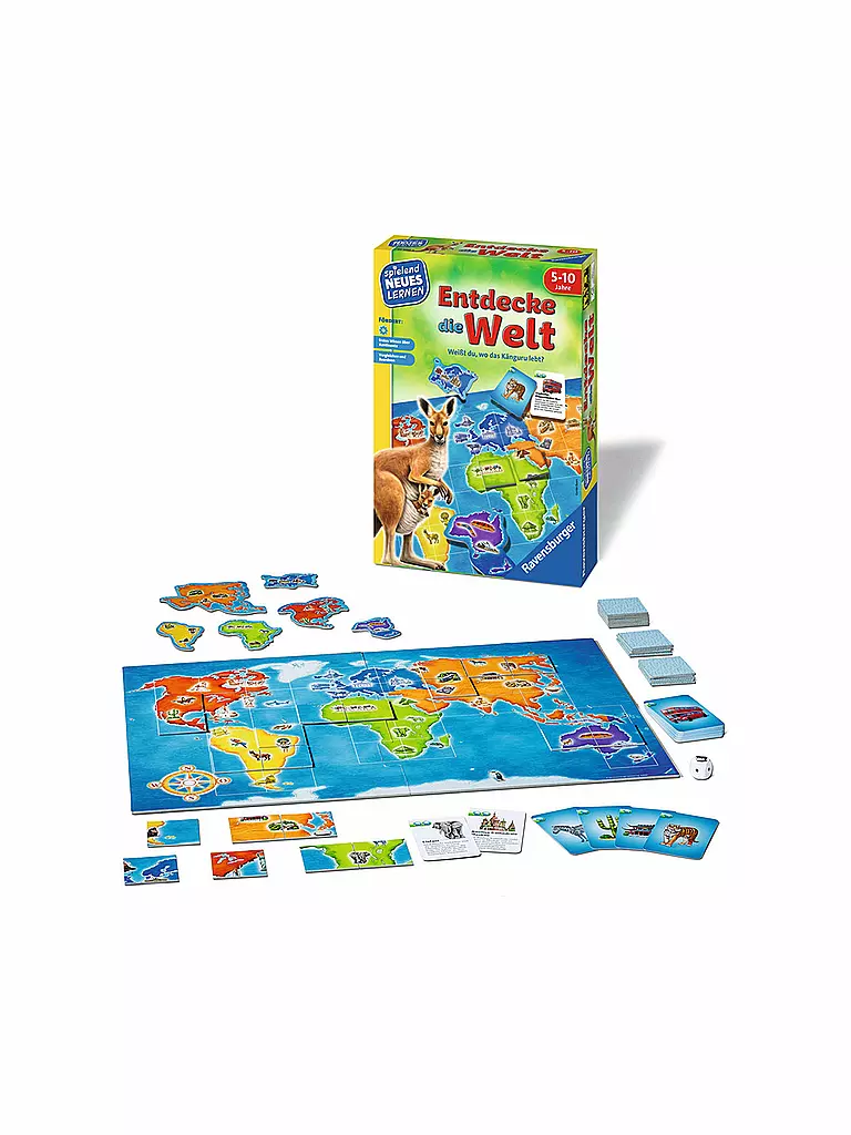 RAVENSBURGER | Lernspiel - Entdecke die Welt | keine Farbe