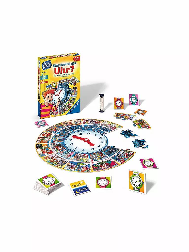 RAVENSBURGER | Lernspiel - Wer kennt die Uhr | 